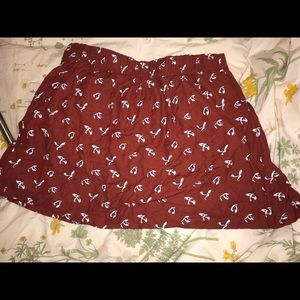 Gap Factory bird print skirt